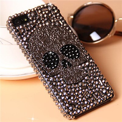 skull punk rock bling-bling  phone case