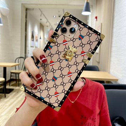 Square retro phone case