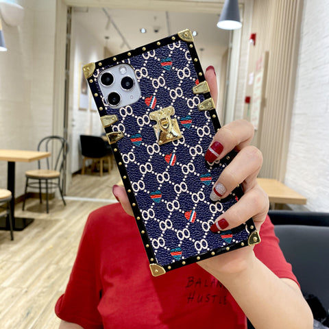 Square retro phone case