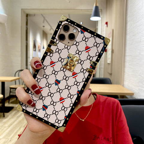 Square retro phone case